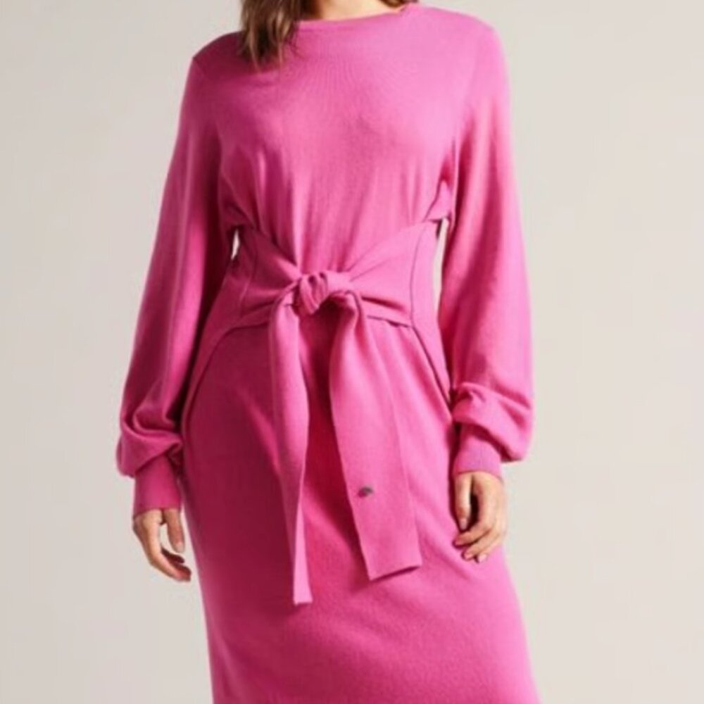 Ted Baker London Essya Cashmere Blend Midi Dress - Size 2